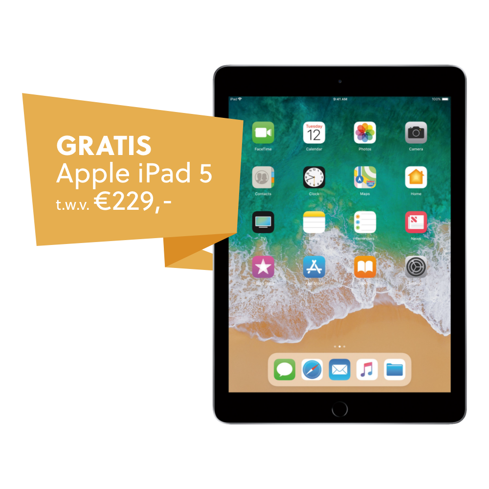 Gratis Apple iPad 5 t.w.v.